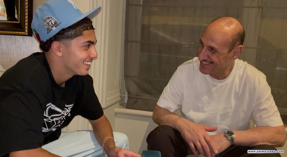 درجال يلتقي محترف بايرن ميونخ يوسف نصراوي وعائلته في ألمانيا